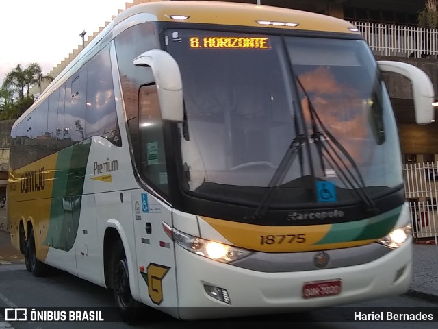 Empresa Gontijo de Transportes 18775 na cidade de Belo Horizonte, Minas Gerais, Brasil, por Hariel Bernades. Número da foto: #11541267.
