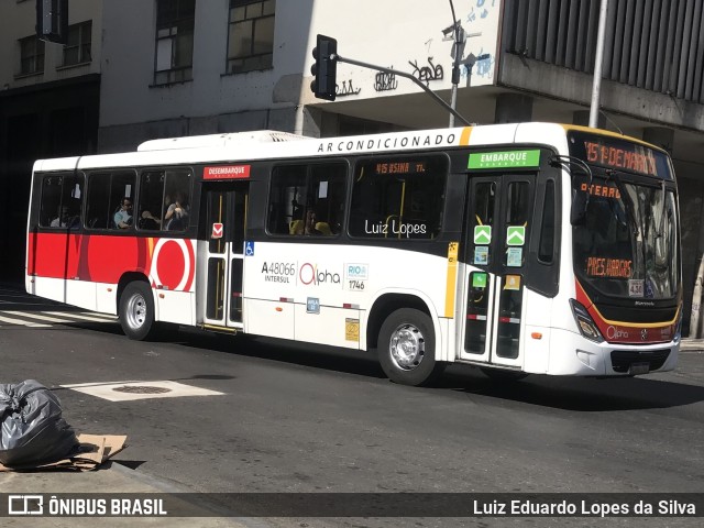 Auto Viação Alpha A48066 na cidade de Rio de Janeiro, Rio de Janeiro, Brasil, por Luiz Eduardo Lopes da Silva. Número da foto: #11541093.