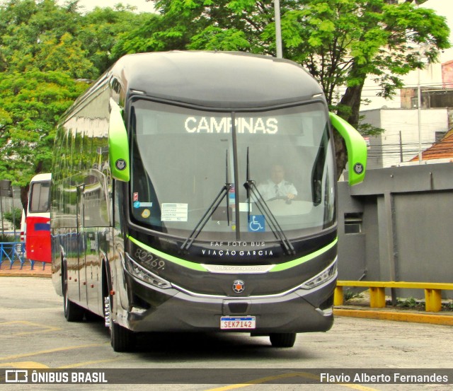 Viação Garcia 82269 na cidade de Sorocaba, São Paulo, Brasil, por Flavio Alberto Fernandes. Número da foto: #11540314.