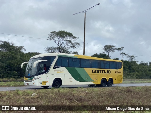Empresa Gontijo de Transportes 18765 na cidade de Parnamirim, Rio Grande do Norte, Brasil, por Alison Diego Dias da Silva. Número da foto: #11542201.