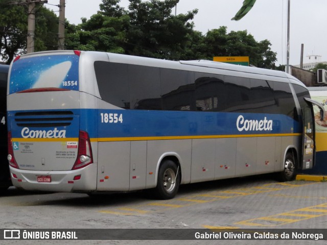 Viação Cometa 18554 na cidade de São Paulo, São Paulo, Brasil, por Gabriel Oliveira Caldas da Nobrega. ID da foto: 11540655.