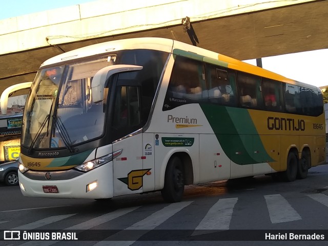 Empresa Gontijo de Transportes 18645 na cidade de Belo Horizonte, Minas Gerais, Brasil, por Hariel Bernades. ID da foto: 11539181.