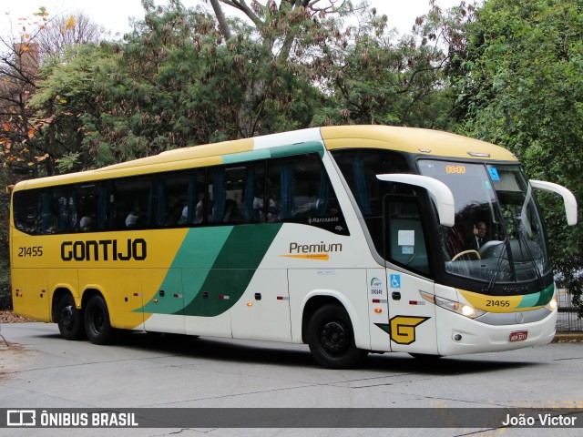 Empresa Gontijo de Transportes 21455 na cidade de São Paulo, São Paulo, Brasil, por João Victor. ID da foto: 11542593.