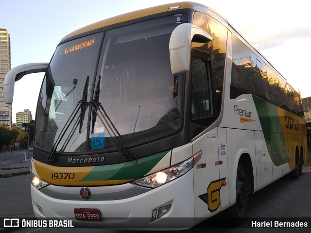 Empresa Gontijo de Transportes 19370 na cidade de Belo Horizonte, Minas Gerais, Brasil, por Hariel Bernades. ID da foto: 11541254.