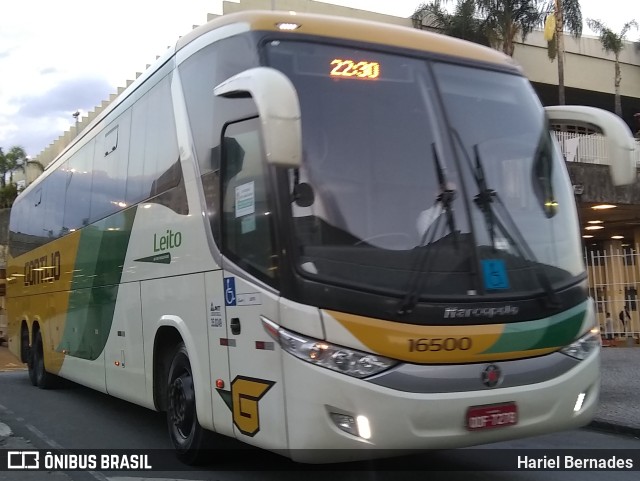 Empresa Gontijo de Transportes 16500 na cidade de Belo Horizonte, Minas Gerais, Brasil, por Hariel Bernades. ID da foto: 11541226.