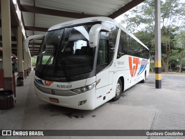 Viação Teresópolis RJ 203.037 na cidade de Teresópolis, Rio de Janeiro, Brasil, por Gustavo Coutinho. ID da foto: 11542459.