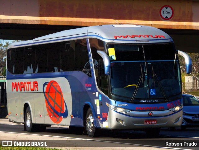 Mapatur Transportes e Turismo 5516 na cidade de São José dos Campos, São Paulo, Brasil, por Robson Prado. Número da foto: #11540366.