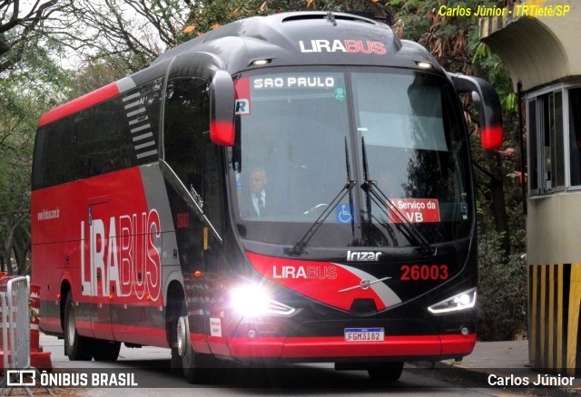 Lirabus 26003 na cidade de São Paulo, São Paulo, Brasil, por Carlos Júnior. ID da foto: 11539780.