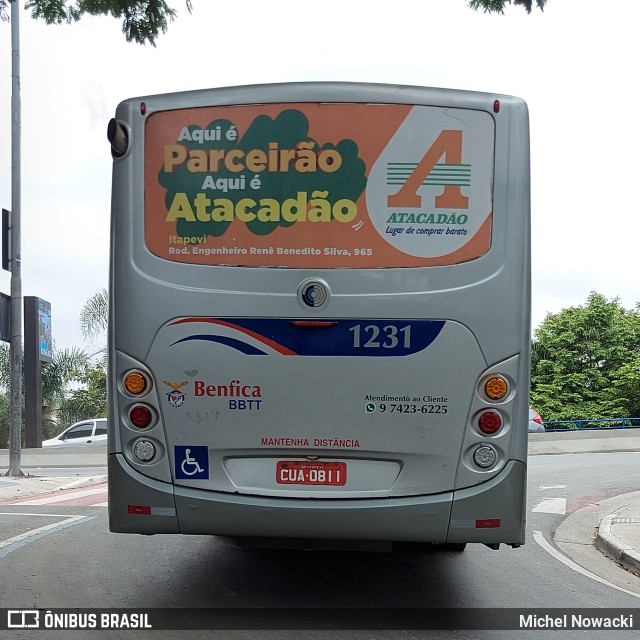 BBTT - Benfica Barueri Transporte e Turismo 1231 na cidade de Itapevi, São Paulo, Brasil, por Michel Nowacki. Número da foto: #11542570.