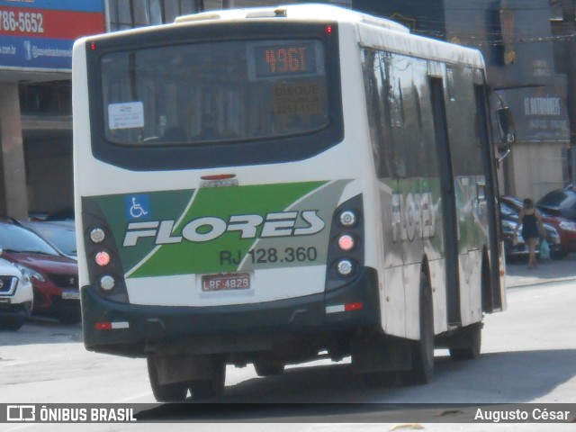 Transportes Flores RJ 128.360 na cidade de São João de Meriti, Rio de Janeiro, Brasil, por Augusto César. ID da foto: 11539765.