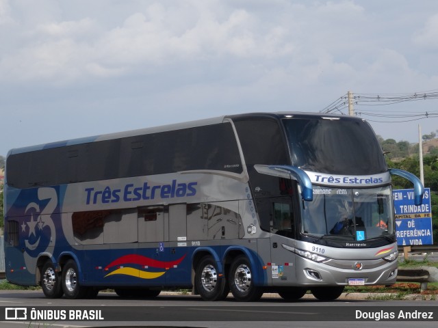 Três Estrelas Turismo 9110 na cidade de Trindade, Goiás, Brasil, por Douglas Andrez. ID da foto: 11540290.