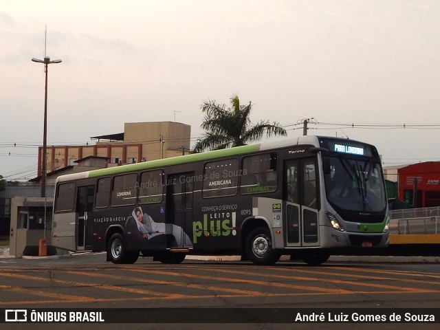 Viação Garcia 8095 na cidade de Londrina, Paraná, Brasil, por André Luiz Gomes de Souza. ID da foto: 11542098.