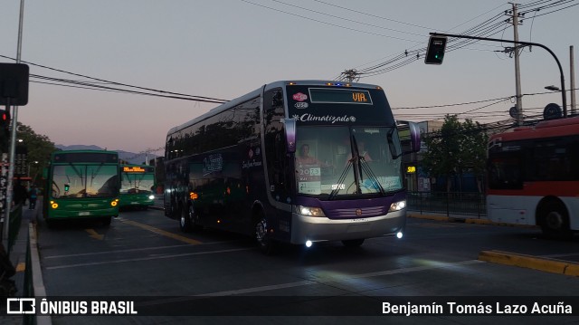 Pullman Setter BKXR23 na cidade de Maipú, Santiago, Metropolitana de Santiago, Chile, por Benjamín Tomás Lazo Acuña. Número da foto: #11542748.