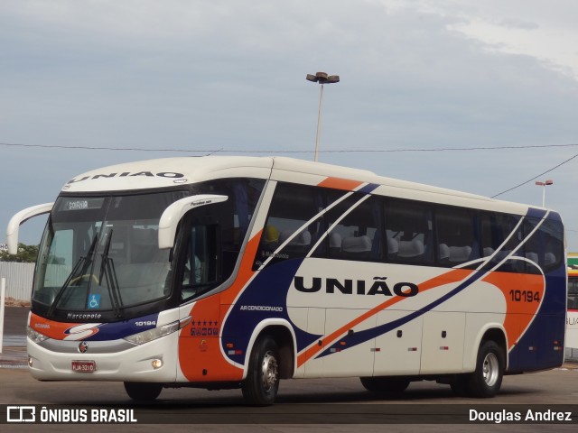 Expresso União 10194 na cidade de Goiânia, Goiás, Brasil, por Douglas Andrez. Número da foto: #11539925.