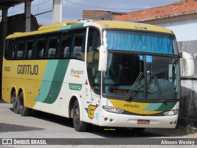 Empresa Gontijo de Transportes 14920 na cidade de Fortaleza, Ceará, Brasil, por Alisson Wesley. ID da foto: 11540858.