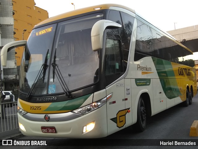Empresa Gontijo de Transportes 19215 na cidade de Belo Horizonte, Minas Gerais, Brasil, por Hariel Bernades. Número da foto: #11539175.