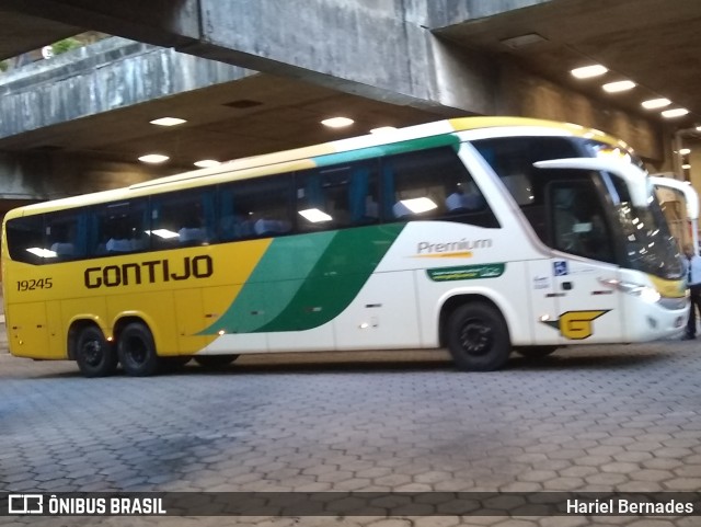 Empresa Gontijo de Transportes 19245 na cidade de Belo Horizonte, Minas Gerais, Brasil, por Hariel Bernades. ID da foto: 11539117.