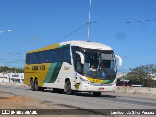 Empresa Gontijo de Transportes 18495 na cidade de Caruaru, Pernambuco, Brasil, por Lenilson da Silva Pessoa. ID da foto: 11544053.