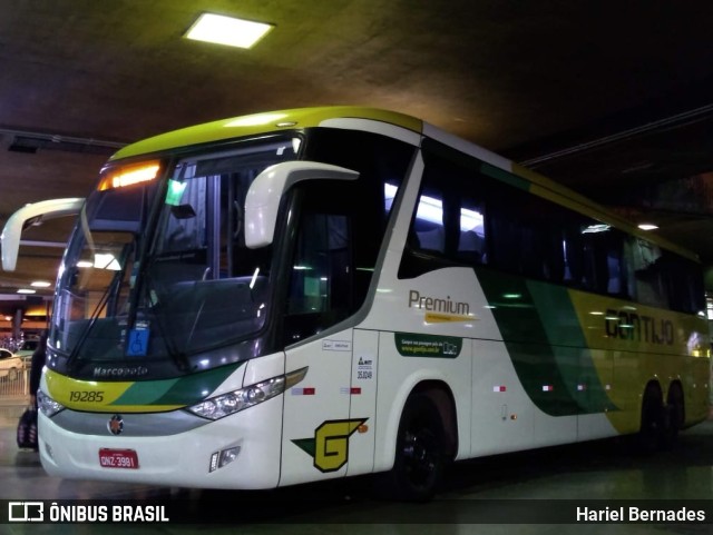 Empresa Gontijo de Transportes 19285 na cidade de Belo Horizonte, Minas Gerais, Brasil, por Hariel Bernades. Número da foto: #11542969.