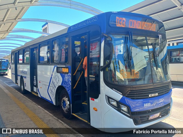 ATT - Atlântico Transportes e Turismo 8889 na cidade de Vitória da Conquista, Bahia, Brasil, por Fabrício Portella Matos. ID da foto: 11543777.