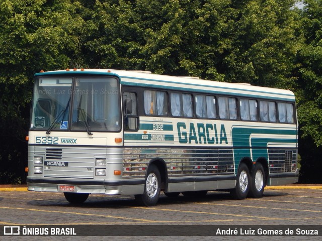 Viação Garcia 5392 na cidade de Londrina, Paraná, Brasil, por André Luiz Gomes de Souza. ID da foto: 11545118.