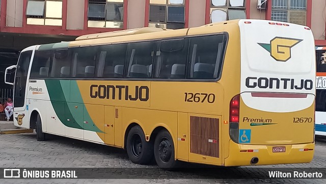 Empresa Gontijo de Transportes 12670 na cidade de Governador Valadares, Minas Gerais, Brasil, por Wilton Roberto. Número da foto: #11544229.