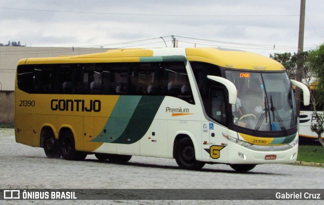 Empresa Gontijo de Transportes 21390 na cidade de Juiz de Fora, Minas Gerais, Brasil, por Gabriel Cruz. ID da foto: 11544992.