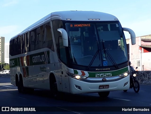 Empresa Gontijo de Transportes 21525 na cidade de Belo Horizonte, Minas Gerais, Brasil, por Hariel Bernades. ID da foto: 11544146.