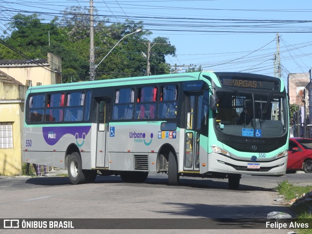 Viação Nossa Senhora Conquistadora 550 na cidade de Pelotas, Rio Grande do Sul, Brasil, por Felipe Alves. ID da foto: 11543706.