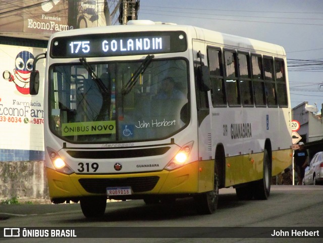 Transportes Guanabara 319 na cidade de Natal, Rio Grande do Norte, Brasil, por John Herbert. ID da foto: 11543780.