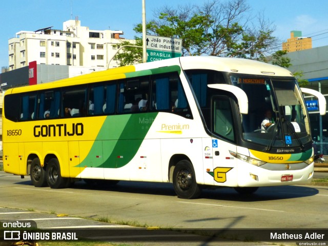 Empresa Gontijo de Transportes 18650 na cidade de Belo Horizonte, Minas Gerais, Brasil, por Matheus Adler. ID da foto: 11544514.