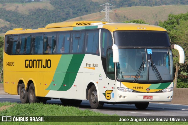 Empresa Gontijo de Transportes 14895 na cidade de Roseira, São Paulo, Brasil, por José Augusto de Souza Oliveira. ID da foto: 11547725.