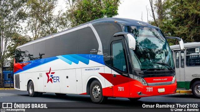 Estrella Roja México-Puebla 7011 na cidade de Coyoacán, Ciudad de México, México, por Omar Ramírez Thor2102. ID da foto: 11545889.