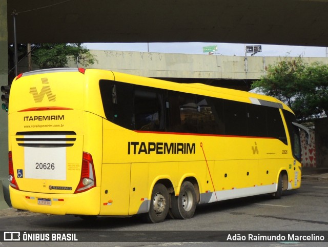 Viação Nova Itapemirim 20626 na cidade de Belo Horizonte, Minas Gerais, Brasil, por Adão Raimundo Marcelino. Número da foto: #11547961.