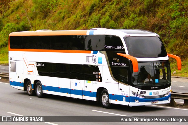 Expresso União 20057 na cidade de Piraí, Rio de Janeiro, Brasil, por Paulo Henrique Pereira Borges. Número da foto: #11547509.
