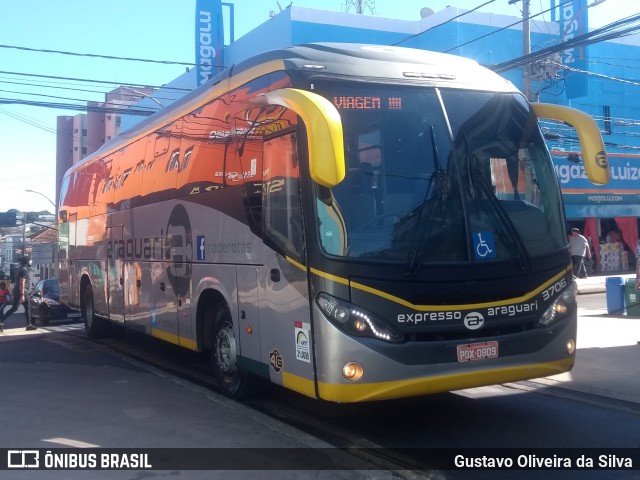 Expresso Araguari 3706 na cidade de Araguari, Minas Gerais, Brasil, por Gustavo Oliveira da Silva. ID da foto: 11546493.