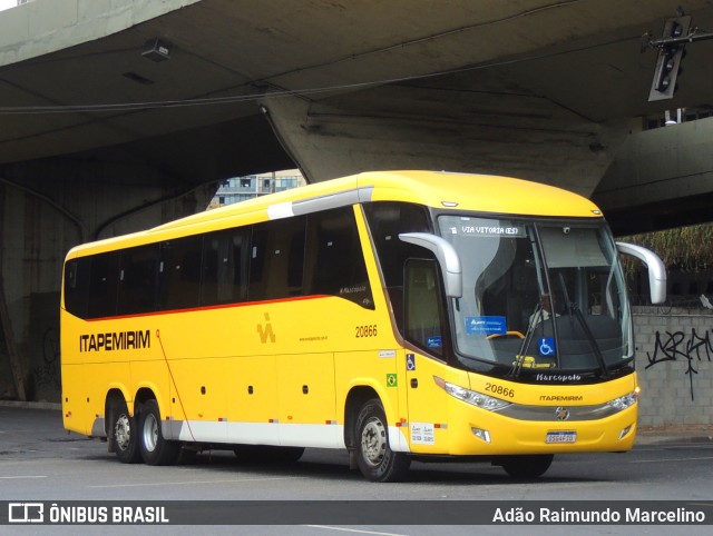 Viação Nova Itapemirim 20866 na cidade de Belo Horizonte, Minas Gerais, Brasil, por Adão Raimundo Marcelino. ID da foto: 11547971.