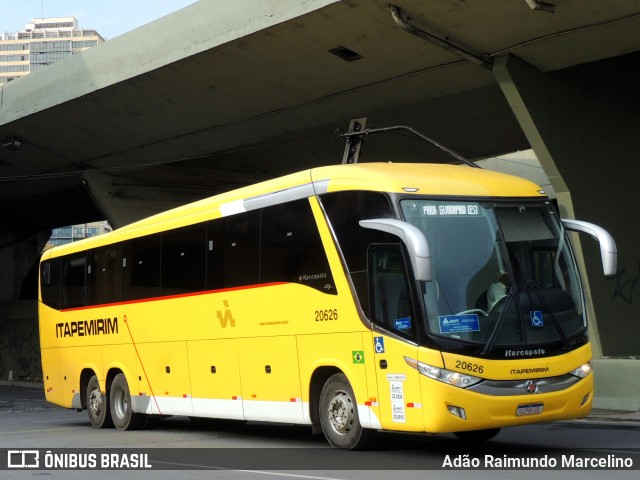 Viação Nova Itapemirim 20626 na cidade de Belo Horizonte, Minas Gerais, Brasil, por Adão Raimundo Marcelino. ID da foto: 11547955.