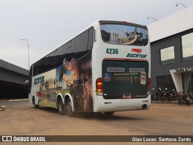 Eucatur - Empresa União Cascavel de Transportes e Turismo 4236 na cidade de Ji-Paraná, Rondônia, Brasil, por Gian Lucas  Santana Zardo. Número da foto: #11546319.
