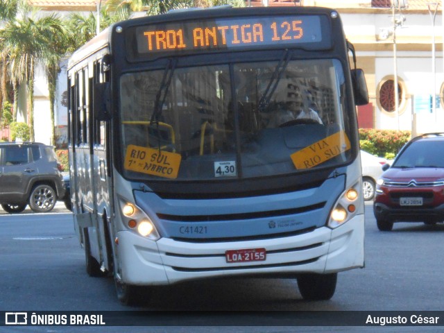 Real Auto Ônibus C41421 na cidade de Rio de Janeiro, Rio de Janeiro, Brasil, por Augusto César. Número da foto: #11546491.