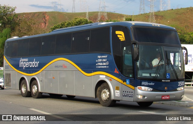 Expresso Imperador 3500 na cidade de Aparecida, São Paulo, Brasil, por Lucas Lima. Número da foto: #11549981.