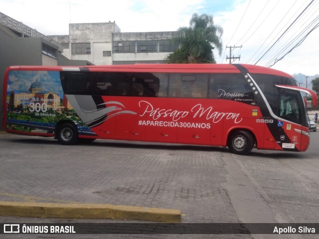 Empresa de Ônibus Pássaro Marron 5959 na cidade de Cruzeiro, São Paulo, Brasil, por Apollo Silva. Número da foto: #11548691.