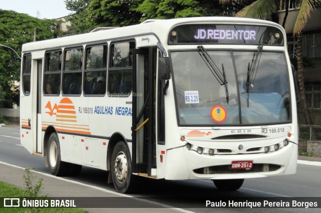 Viação Agulhas Negras RJ 169.018 na cidade de Volta Redonda, Rio de Janeiro, Brasil, por Paulo Henrique Pereira Borges. Número da foto: #11553832.
