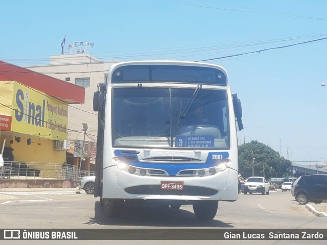 Transvida Transporte Coletivo 2061 na cidade de Ji-Paraná, Rondônia, Brasil, por Gian Lucas  Santana Zardo. Número da foto: #11551395.