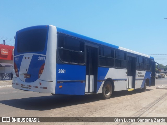 Transvida Transporte Coletivo 2061 na cidade de Ji-Paraná, Rondônia, Brasil, por Gian Lucas  Santana Zardo. Número da foto: #11551394.