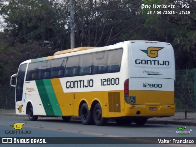 Empresa Gontijo de Transportes 12800 na cidade de Belo Horizonte, Minas Gerais, Brasil, por Valter Francisco. ID da foto: 11553539.