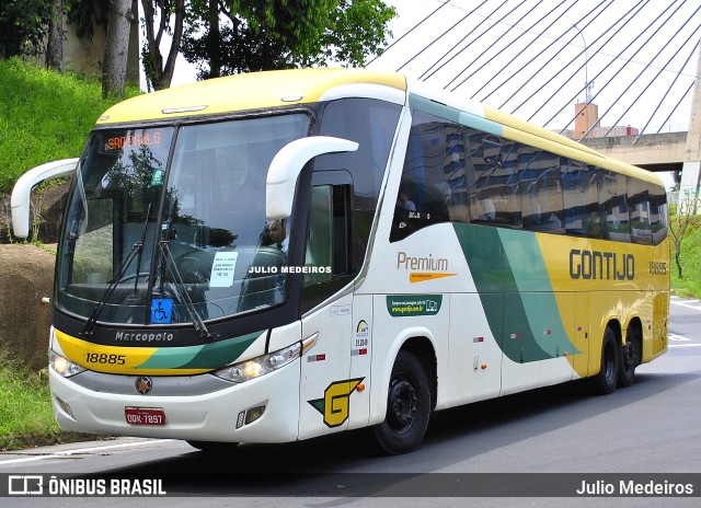 Empresa Gontijo de Transportes 18885 na cidade de Campinas, São Paulo, Brasil, por Julio Medeiros. ID da foto: 11553022.