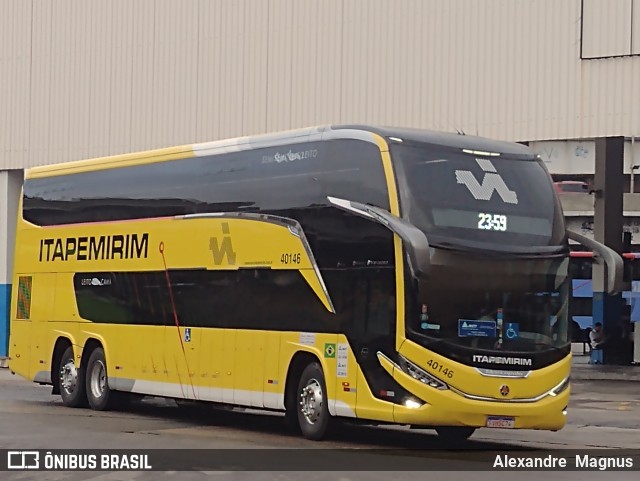 Viação Nova Itapemirim 40146 na cidade de Rio de Janeiro, Rio de Janeiro, Brasil, por Alexandre  Magnus. Número da foto: #11552417.