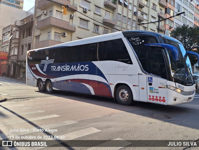 Transirmãos Turismo 18000 na cidade de Porto Alegre, Rio Grande do Sul, Brasil, por JULIO SILVA. Número da foto: #11552556.
