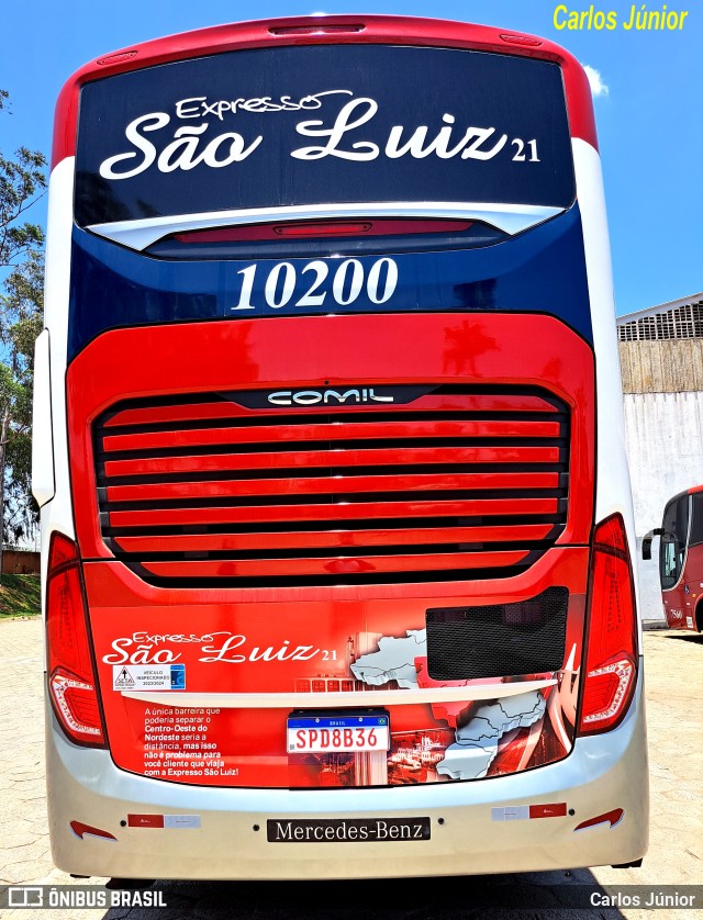 Expresso São Luiz 10200 na cidade de Goiânia, Goiás, Brasil, por Carlos Júnior. Número da foto: #11553367.